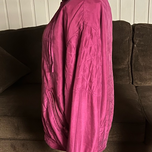 Activate • Vintage • 1990’s • Burgundy • 100% Silk • Large • Track Suit - Picture 11 of 14